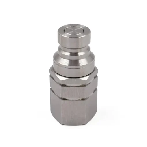 1/4″ Size Stainless Steel Flat Face Male Coupler ISO 16028 With G1/4"(BSPP) Female Thread