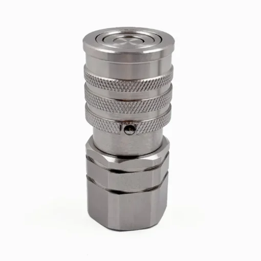 1/4″ Size Stainless Steel Flat Face Female Coupler ISO 16028 With G1/4"(BSPP) Female Thread