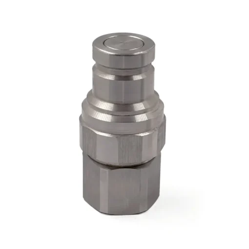 3/8″ Size Stainless Steel Flat Face Male Coupler ISO 16028 With G 3/8"(BSPP) Female Thread