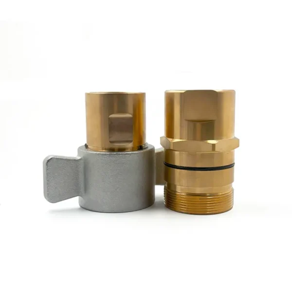 1-1/2″ WSC Series Brass Wing Style Screw Connect Coupling With Steel Nut, G 1-1/2″ Thread