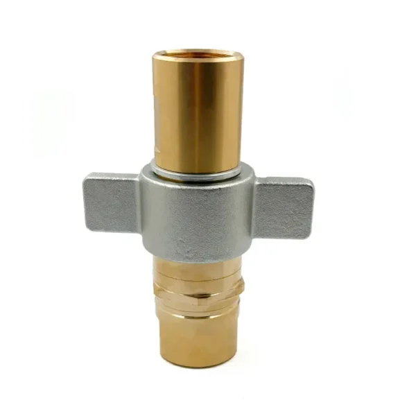 1-1/4″ WSC Series Brass Wing Style Screw Connect Coupling With Steel Nut, G 1-1/4″ Thread