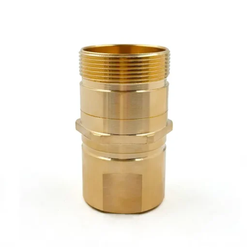 1-1/4″ WSC Series Brass Wing Style Screw Connect Male Coupler With Steel Nut, G 1-1/4″ Thread