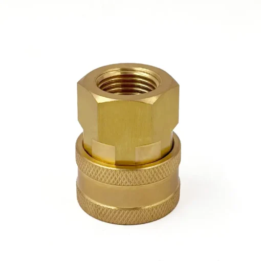 3/8″ PWB Brass Valveless Pressure Washer Female Coupler