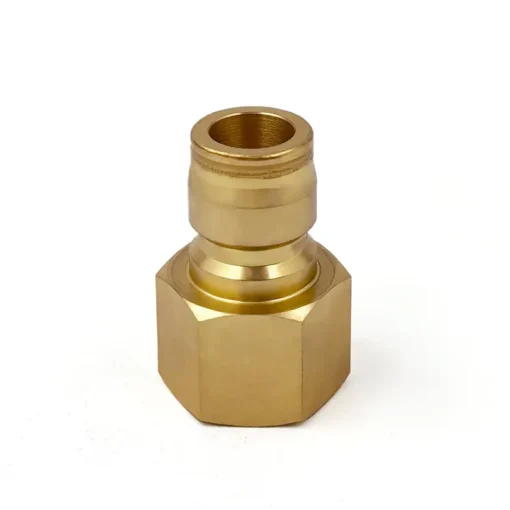 3/8″ PWB Brass Valveless Pressure Washer Male Coupler