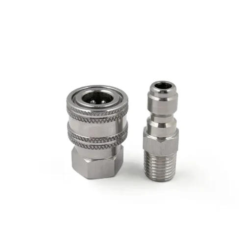 1/4″ PWS Stainless steel Valveless Pressure Washer Coupling Sets With 1/4″ NPT Thread