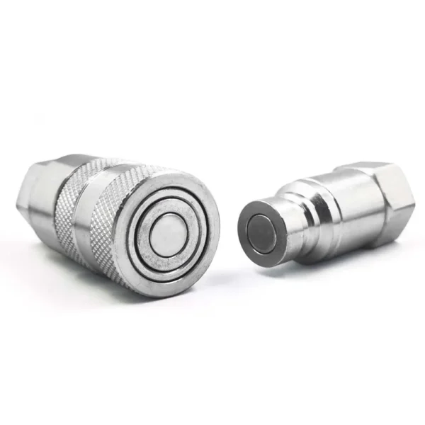 BSPP 1/4" Thread 1/4" Body Size Flat Face Quick Coupling Set