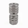 BSPP 1/4" Thread 1/4" Body Size Stainless Steel Flat Face Quick Coupling Female Coupler