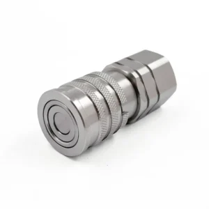 NPT 1/4" Thread 1/4" Body Size Stainless Steel Flat Face Quick Coupling Female Coupler