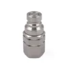 BSPP 1/4" Thread 1/4" Body Size Stainless Steel Flat Face Quick Coupling Male Plug