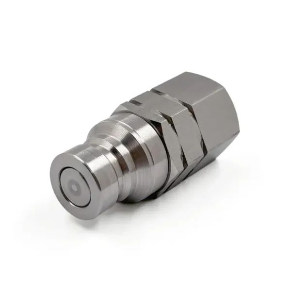 NPT 1/4" Thread 1/4" Body Size Stainless Steel Flat Face Quick Coupling Male Plug