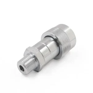 NPT 3/8" Thread ISO 14540 High Pressure Quick Coupling Female Coupler, Poppet