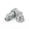 NPT 3/8" Thread ISO 14540 High Pressure Quick Coupling Set, Poppet Valve