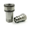 BSPP 1/2" Thread 1/2" Body Size ISO A Stainless Steel 304 Quick Coupling Set