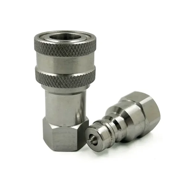 1/4" Body Size BSPP 1/4" Female Thread ISO A Stainless Steel 304 Quick Coupling