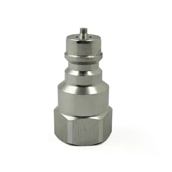 1/4" Body Size BSPP 1/4" Thread ISO A Stainless Steel 304 Quick Coupling Male Plug