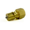 NPT 1/4" Thread 1/4" Body Size Carpet Extractor ISO B Brass Quick Coupling Male Plug