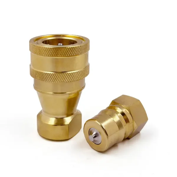 NPT 1/2" Female Thread 1/2" Body Size ISO B Brass Quick Coupling Set