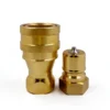 NPT 3/4" Female Thread 3/4" Body Size ISO B Brass Quick Coupling Set