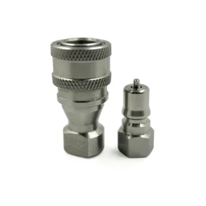 NPT 1/8" Thread 1/8" Body Size ISO B Stainless Steel 304 Quick Coupling Set