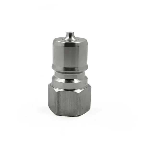 BSPT 3/8" Thread 3/8" Body Size ISO B Stainless Steel 304 Quick Coupling Male Plug