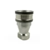 BSPT 1/2" Thread 1/2" Body Size ISO B Stainless Steel 304 Quick Coupling Female Coupler