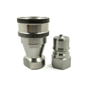 NPT 1/2" Thread 1/2" Body Size ISO B Stainless Steel 304 Quick Coupling Set