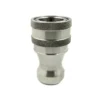 BSPT 3/4" Thread 3/4" Body Size ISO B Stainless Steel 304 Quick Coupling Female Coupler