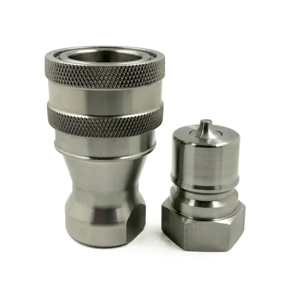 NPT 3/4" Thread 3/4" Body Size ISO B Stainless Steel 304 Quick Coupling Set