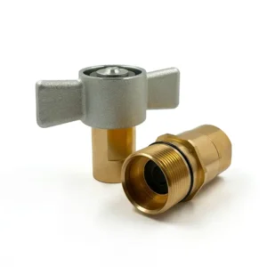 NPT 3/4" Thread Wing Nut Wet Line Kit Quick Coupling Set, Brass & Steel