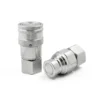 BSPP 3/4" Thread 5/8" Body Size ISO 16028 Flat Face Quick Coupling Set