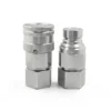 NPT 3/4" Thread 5/8" Body Size ISO 16028 Flat Face Quick Coupling Set