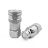 BSPP 1" Thread 3/4" Body Size ISO 16028 Flat Face Quick Coupling Set