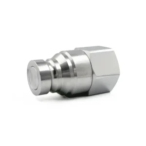 NPT 1-1/4" Thread 1" Body Size ISO 16028 Flat Face Quick Coupling Male Plug