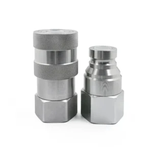 NPT 1-1/4" Thread 1" Body Size ISO 16028 Flat Face Quick Coupling Set