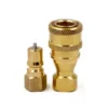 1/8“ body Size NPT 1/8" Female Thread ISO B Brass Quick Coupling Set